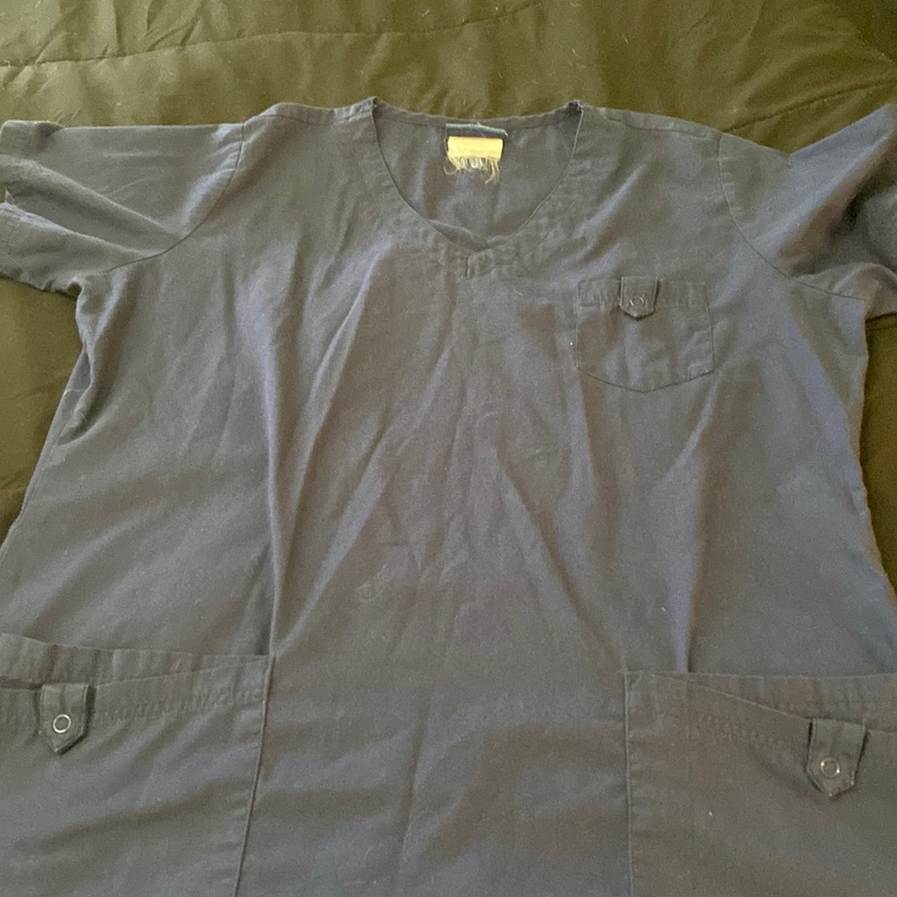 Navy blue Butter Soft Scrub top
